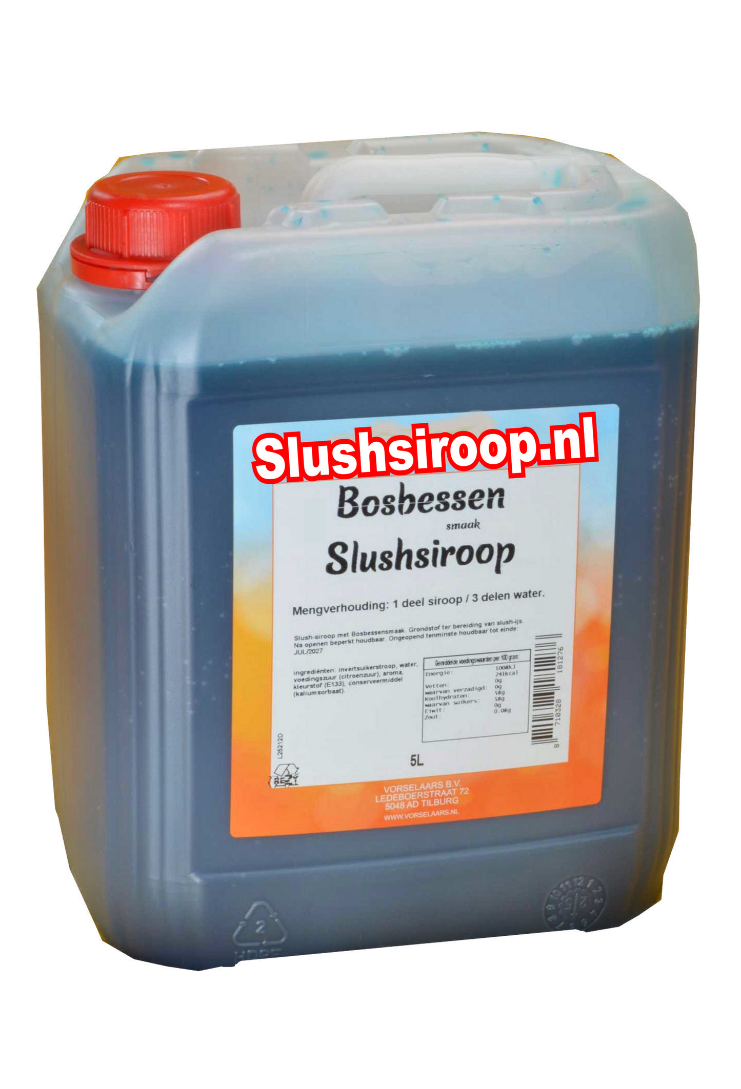 Tankje bosbessen slush siroop - slushsiroop.nl